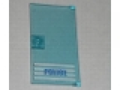 Türrahmen blau mit Glastür tr hellblau 1x4x6 mit Streifen Polizei, siehe Bilder