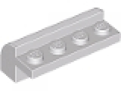 Stein mit Rundung 6081 altes hellgrau 2 x 4 x 1