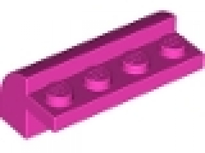 Stein mit Rundung 6081 dunkelpink 2 x 4 x 1