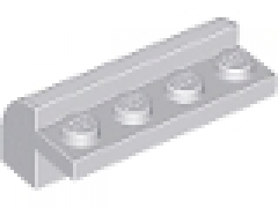 Stein mit Rundung 6081 neues hellgrau 2 x 4 x 1