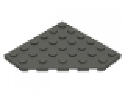 Diagonalplatte 6x6 altes dunkelgrau
