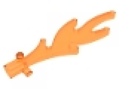 Lego Schnäppchen 20 x Drachenflamme, Flamme, Feuer, Fackel 6126, tr neon orange
