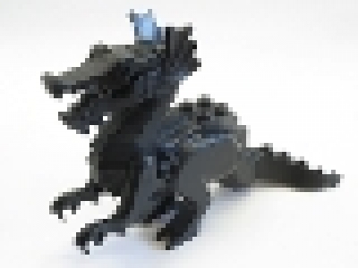 Drache/ Dragon 6129c04 schwarz ohne Flügel