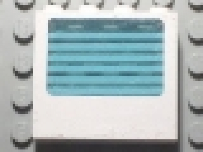 Paneelfenster 1x4x3 mit Streifen, weiß