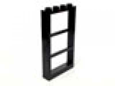 Fenster mit Streben 6160 schwarz 1 x 4 x 6 ohne Glas, neu