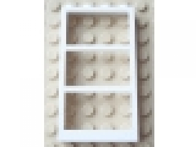 Fenster mit Streben 6160 weiß 1 x 4 x 6 ohne Glas, neu