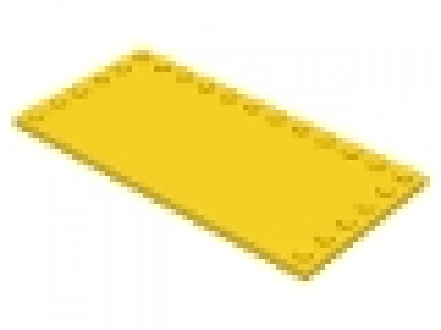 Platte 6x12 glatt mit Noppenreihe gelb 6178