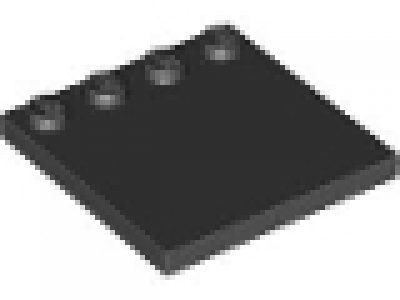 4 x 4 Platte mit 4 Noppen 6179 schwarz