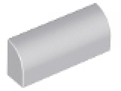 Stein mit Rundung 6191 neues hellgrau 1 x 4 x 1 neu