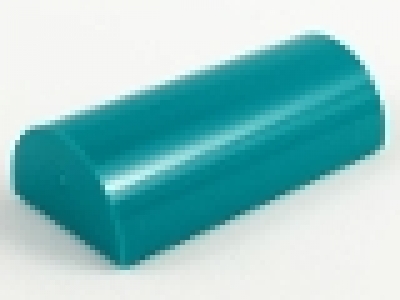 Stein mit Rundung 6192 türkis 2 x 4 x 1