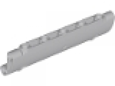 Lego Technic Panel Curved 11 x 3 with 2 Pin Holes through Panel Surface, neues hellgrau