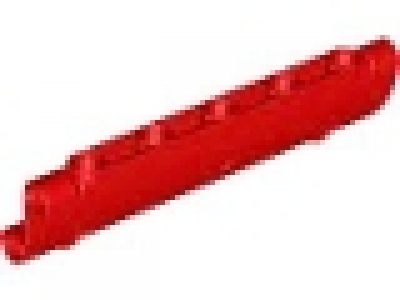 Lego Technic Panel Curved 11 x 3 with 2 Pin Holes through Panel Surface, rot