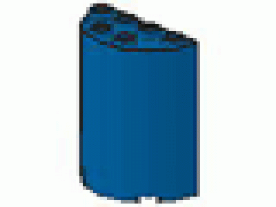 Halbzylinder 2x4x4 blau