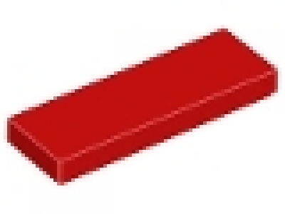 Lego Fliese 1 x 3 rot