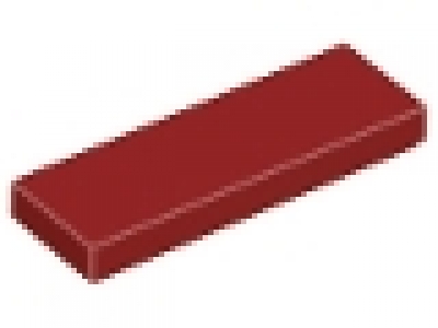 Lego Fliese 1 x 3 dunkelrot