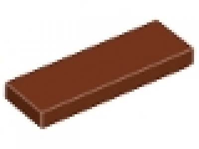 Lego Fliese 1 x 3 rotbraun