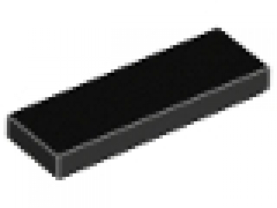 Lego Fliese 1 x 3 schwarz