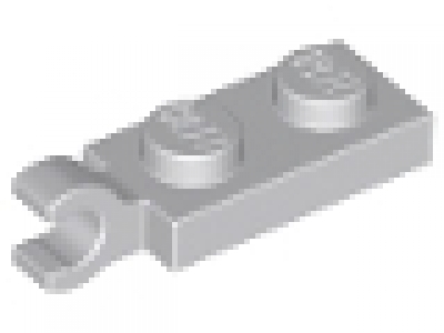 Lego 1 x 2 Platte mit horizonalen Clip 63868 neues hellgrau neu