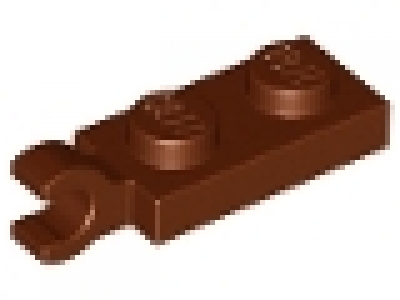 Lego 1 x 2 Platte mit horizonalen Clip 63868 rotbraun neu