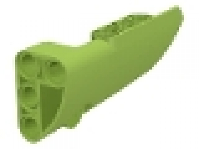 Technic, Panel Fairing # 4 Small Smooth Long, Side B, lime