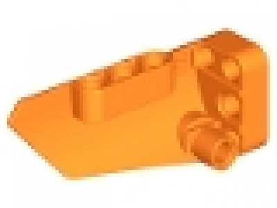 Technic, Panel Fairing # 4 Small Smooth Long, Side B, orange