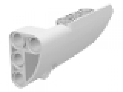 Technic, Panel Fairing # 4 Small Smooth Long, Side B, weiß