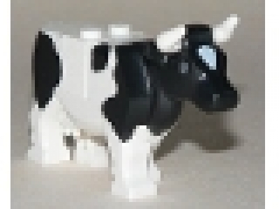 sehr seltene große Kuh schwarz / weiß