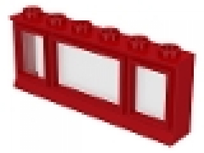 LEGO Schnäppchen 20 x Fenster 1x6x2 rot