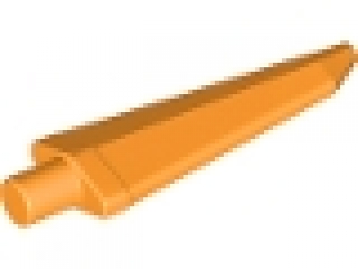 Minifigure, Weapon Sword, Spike Flexible 3.5L with Pin, orange, 64727