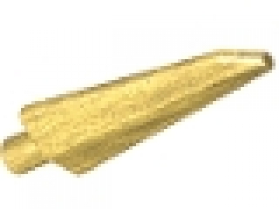 Minifigure, Weapon Sword, Spike Flexible 3.5L with Pin, pearl gold, 64727