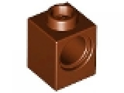 Lego Technikstein 1 x 1 x 1 mit Loch 6541 rotbraun