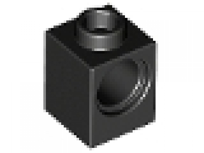Lego Technikstein 1 x 1 x 1 mit Loch 6541 schwarz neu