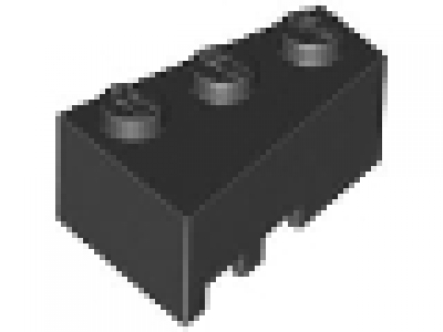 Keilstein rechts 2 x 3 schwarz 6564
