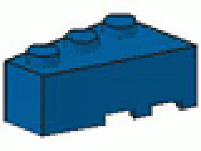 Keilstein links 2 x 3 blau 6565