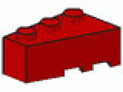 Keilstein links 2 x 3 rot 6565 neu