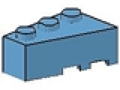 Keilstein links 2 x 3 mittelblau 6565