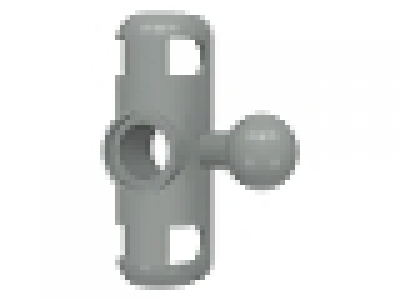 Lego Technic, Steering Arm Small with Pin Hole and Tow Ball, altes hellgrau