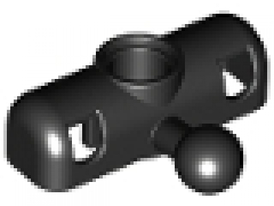 Lego Technic, Steering Arm Small with Pin Hole and Tow Ball, schwarz