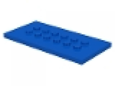 Platte 4x8 blau 6576 mittig 12 Noppen