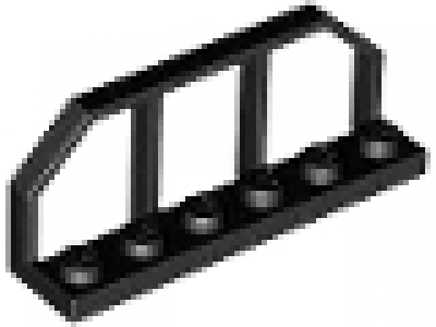 Eisenbahngeländer 1.66x6 schwarz neu