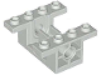 Lego Technikblock mit Führung altes hellgrau