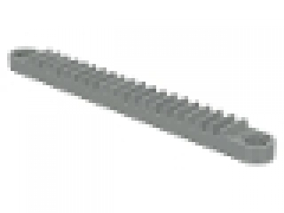 Lego Technic Zahnstangengetriebe mit Löchern 1x10 grau