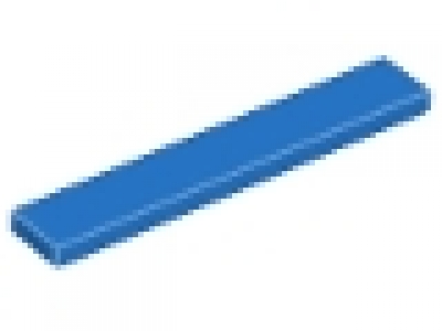Lego Fliese 1 x 6 blau 6636,