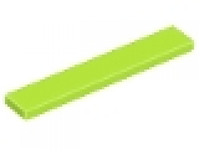 Lego Fliese 1 x 6 lime 6636