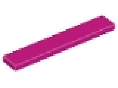 Lego Fliese 1 x 6 magenta 6636