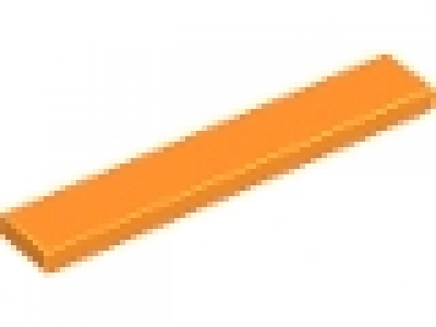 Lego Fliese 1 x 6 orange 6636