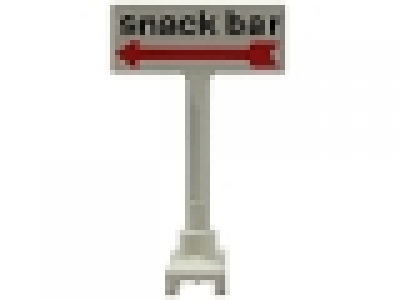Verkehrsschild Snack Bar