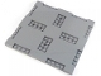 Brick, Modified 16 x 16 x 2/3 with 1 x 4 and 2 x 4 Indentations, neues dunkelgrau 69958