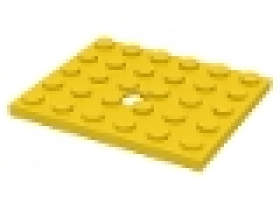 Platte mit Loch 5 x 6 gelb 711, für Lenkauto