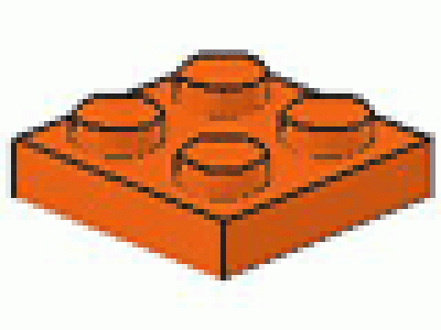 Platte 2x2 orange 3022 neu